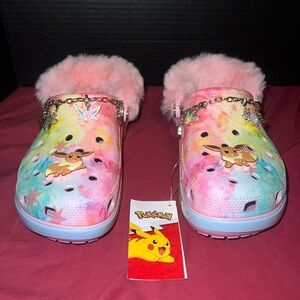 Eevee Pokemon Platform Crocs! BNWT!